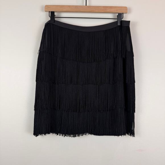 Lauren Ralph Lauren Navy Skirt with Gold Zipper - Picture 4 of 9